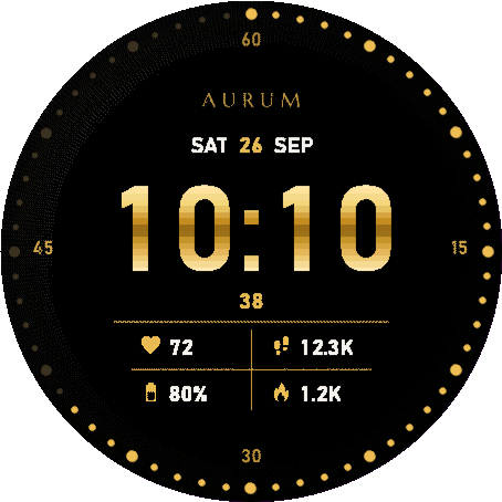 Aurum Digital Luxe finish screenshot