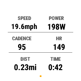 Cairn Cycle Pro Focus layout screenshot on fenix 7