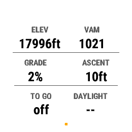 Cairn Pro Focus layout screenshot on fenix 7