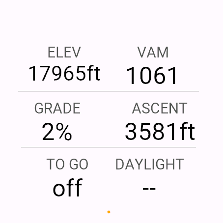 Cairn Pro Focus layout screenshot on Venu 3