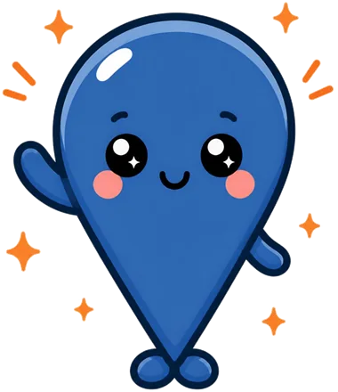 手を振る、ブルーのサイ